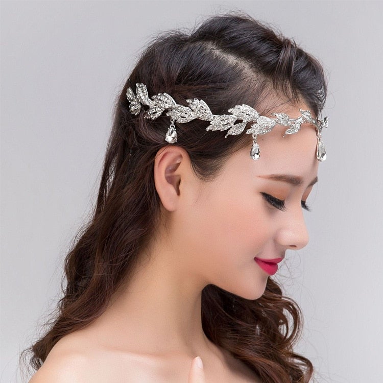 Elegant Princess Crystal Crown Bridal Hair Jewelry MM2228 - mkkawaiishop