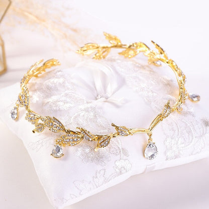 Elegant Princess Crystal Crown Bridal Hair Jewelry MM2228 - mkkawaiishop