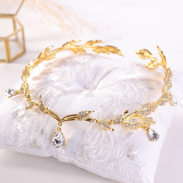 Elegant Princess Crystal Crown Bridal Hair Jewelry MM2228 - mkkawaiishop