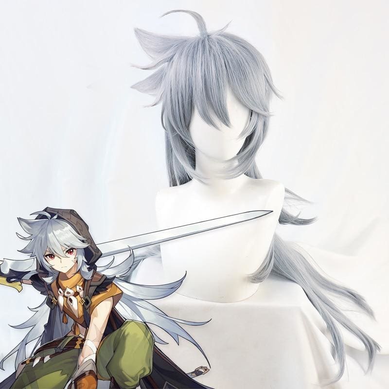 Razor Gray Long Cosplay Wig MK15370 - mkkawaiishop