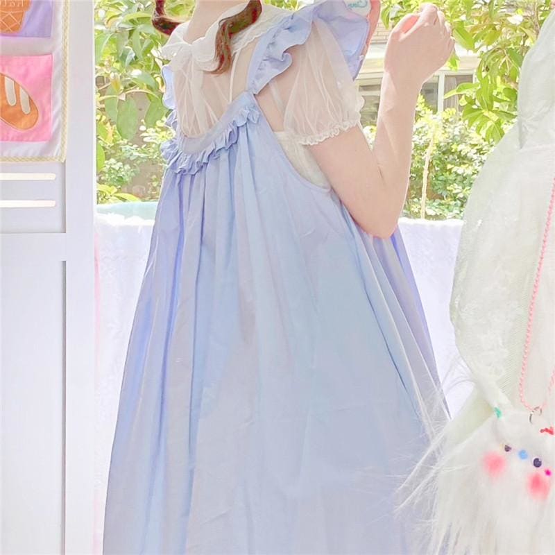 Rosie Pastel Kawaii Aesthetic Kawaii Princess Lolita Babydoll Summer Dress - mkkawaiishop