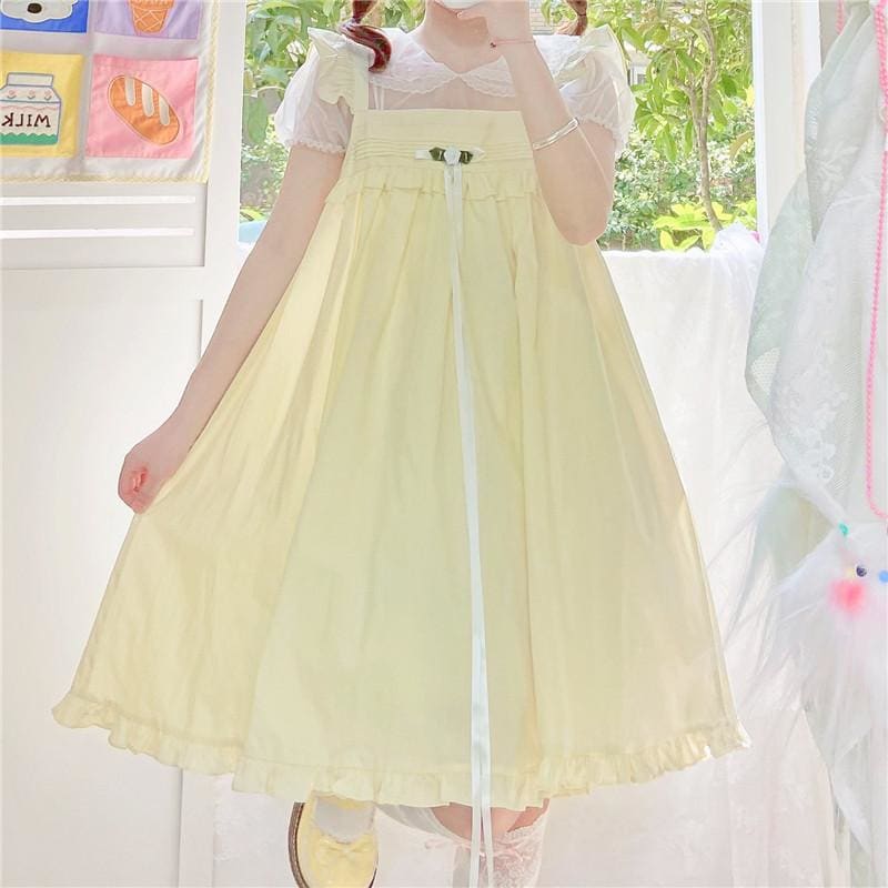 Rosie Pastel Kawaii Aesthetic Kawaii Princess Lolita Babydoll Summer Dress - mkkawaiishop