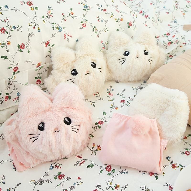 Soft Fuzzy Kitten Kawaii Princess Lingerie Set - mkkawaiishop