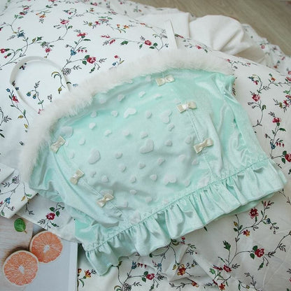 Soft Mint Heart Kawaii Princess Sweet Kawaii Lingerie Set - mkkawaiishop